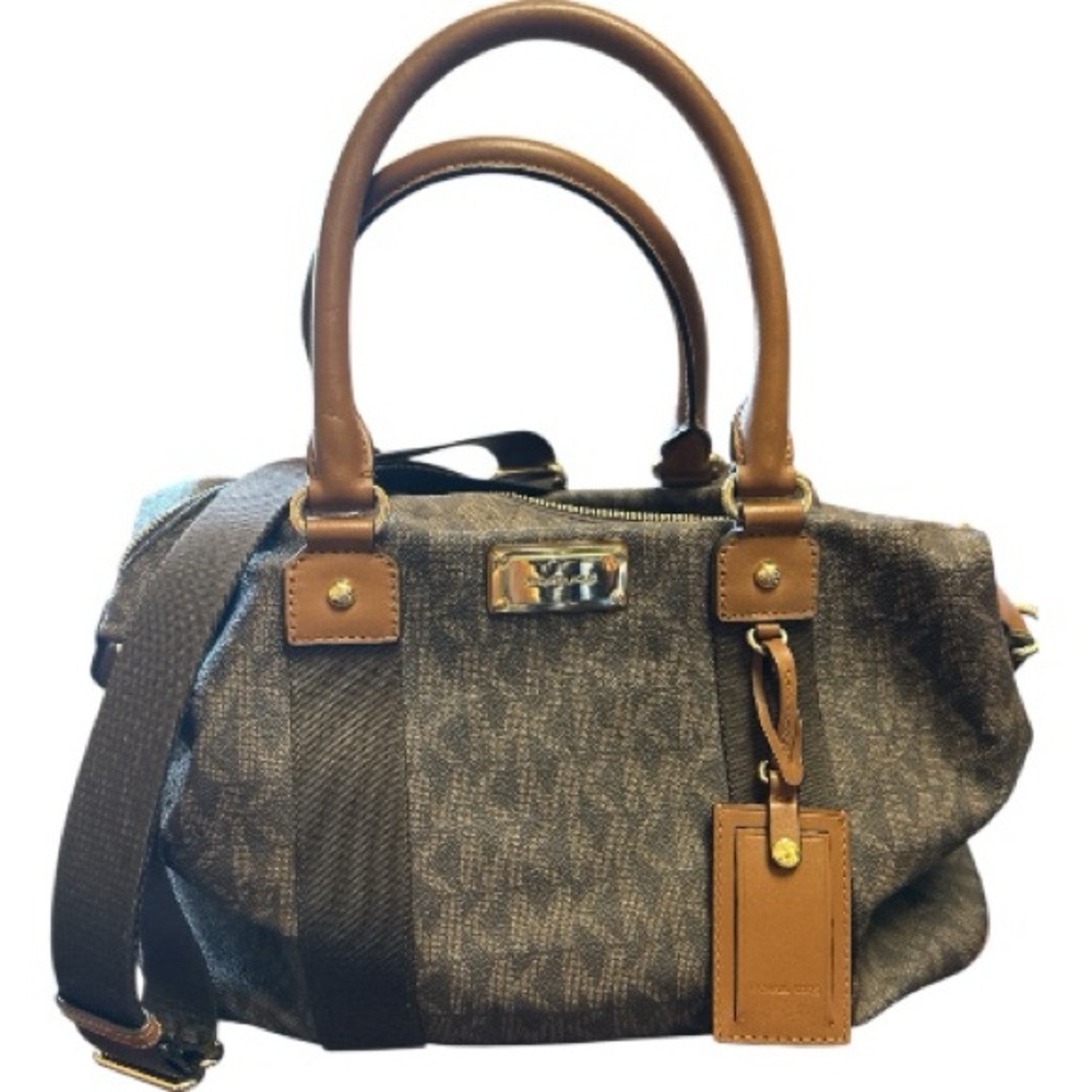 Michael Kors Brown Duffel “The Weekender” travel Bag - Picture 2 of 9